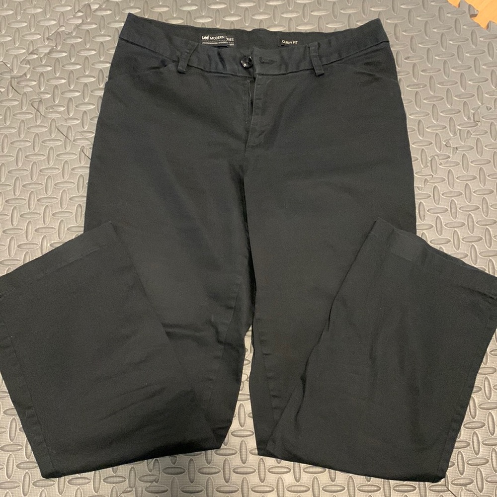 Lee black modern trousers